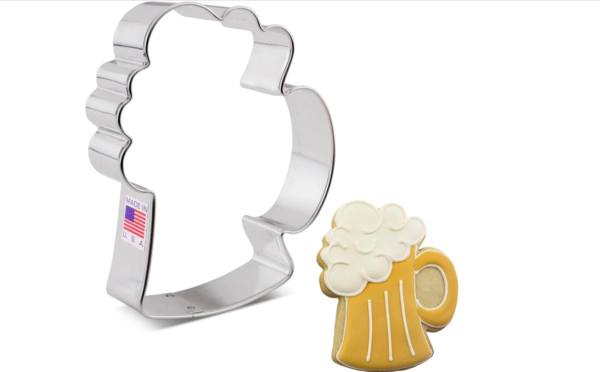 Ann Clark Beer Mug Stein with Foam Bubbles Cookie Cutter, 4.25"