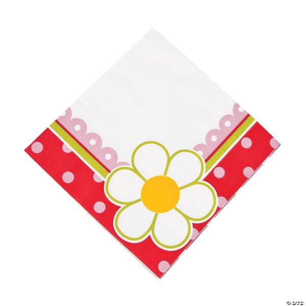 16 Piece(s) : Berry 1st Birthday Daisy Luncheon Napkins