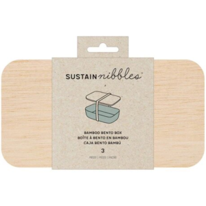 SustainNibbles Bamboo Bento Box 3/Pkg American Crafts